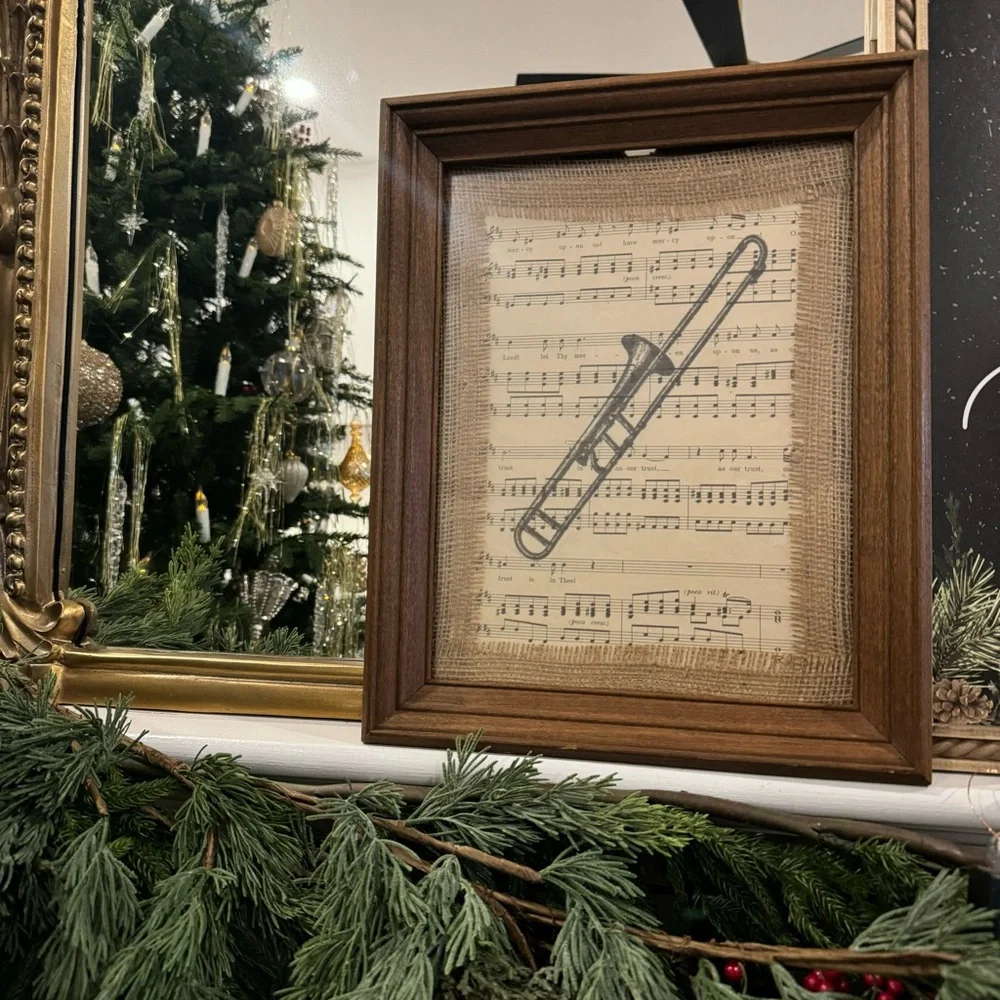 Vintage framed wall